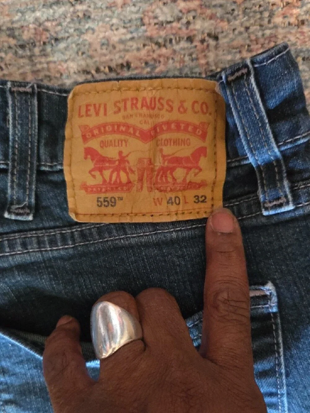 Levi's Men's Dark Indigo Straight Jeans